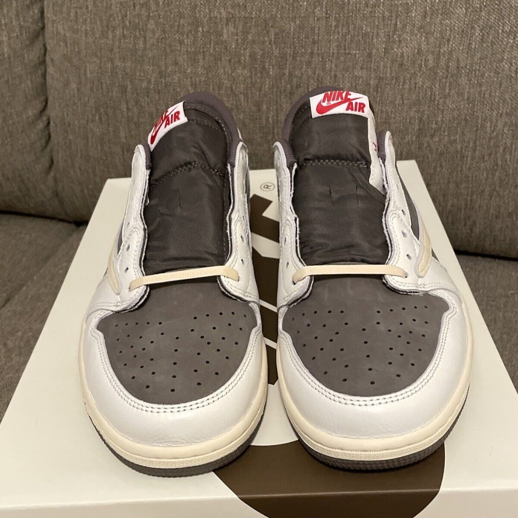 Size 12 - Jordan 1 Og Sample X Travis Scott Low Reverse Mocha